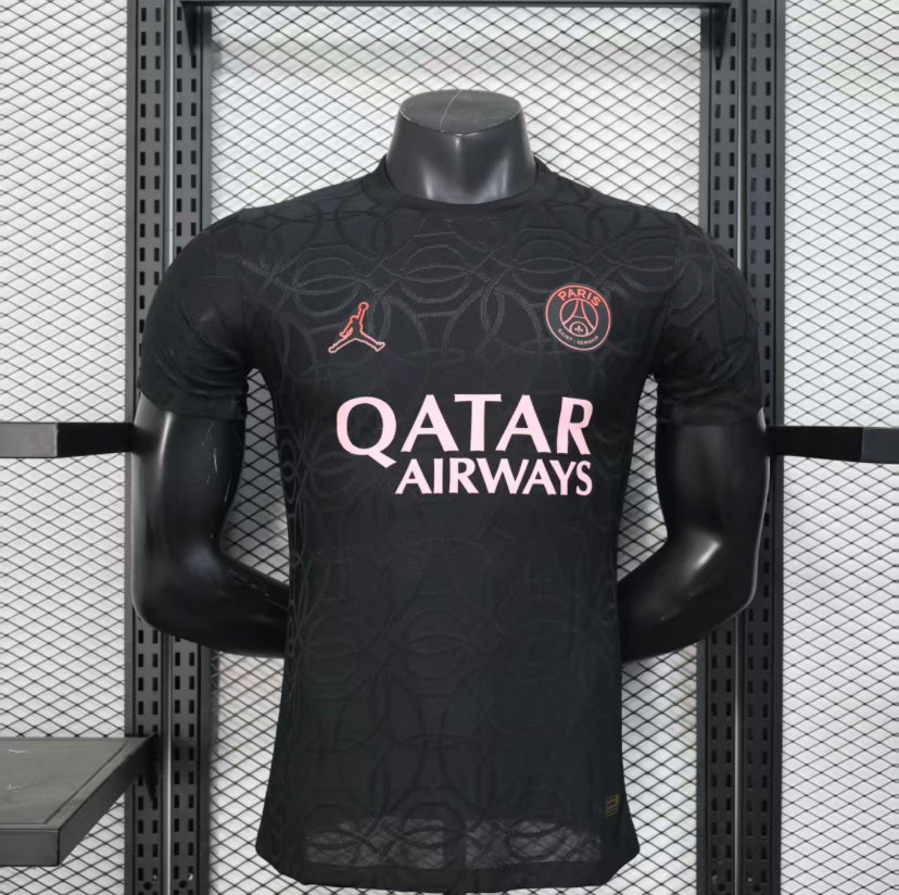 Maillot PSG Third 2023/2024 – Jordan x Qatar Airways (Noir & Rose)