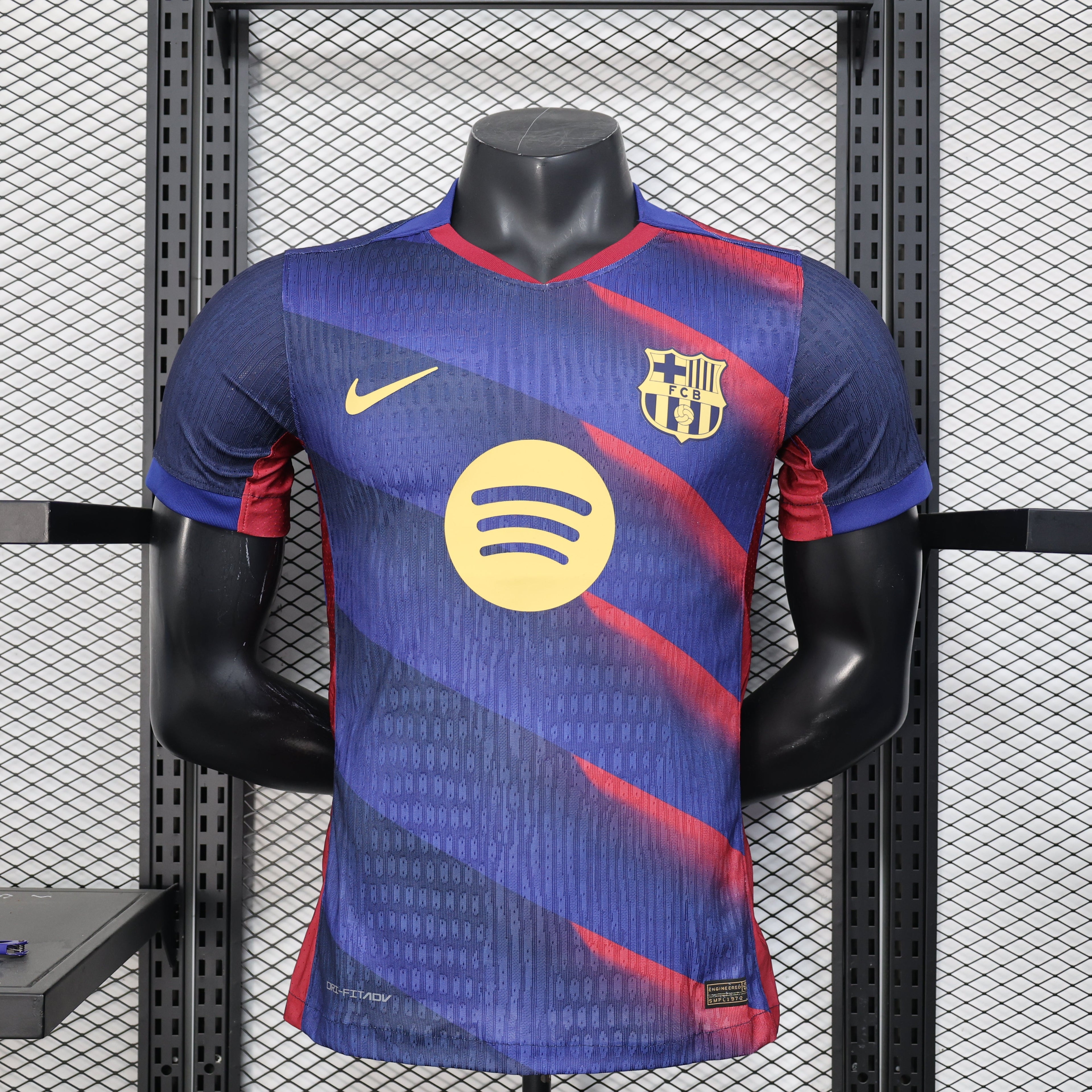 Maillot domicile FC Barcelone 2023/2024 – Bleu & Rouge – Logo doré Spotify