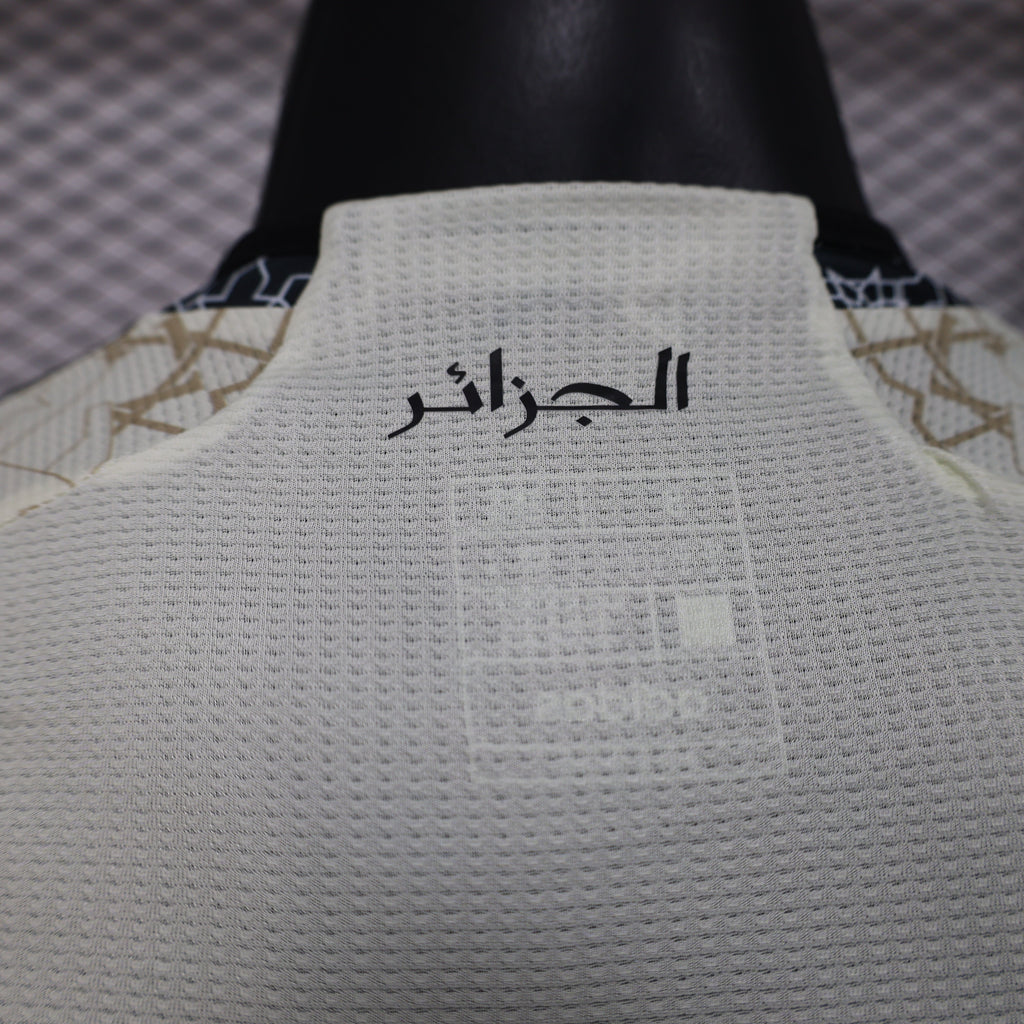 Maillot Concept Algérie 24/25 – Blanc & Noir Rosace