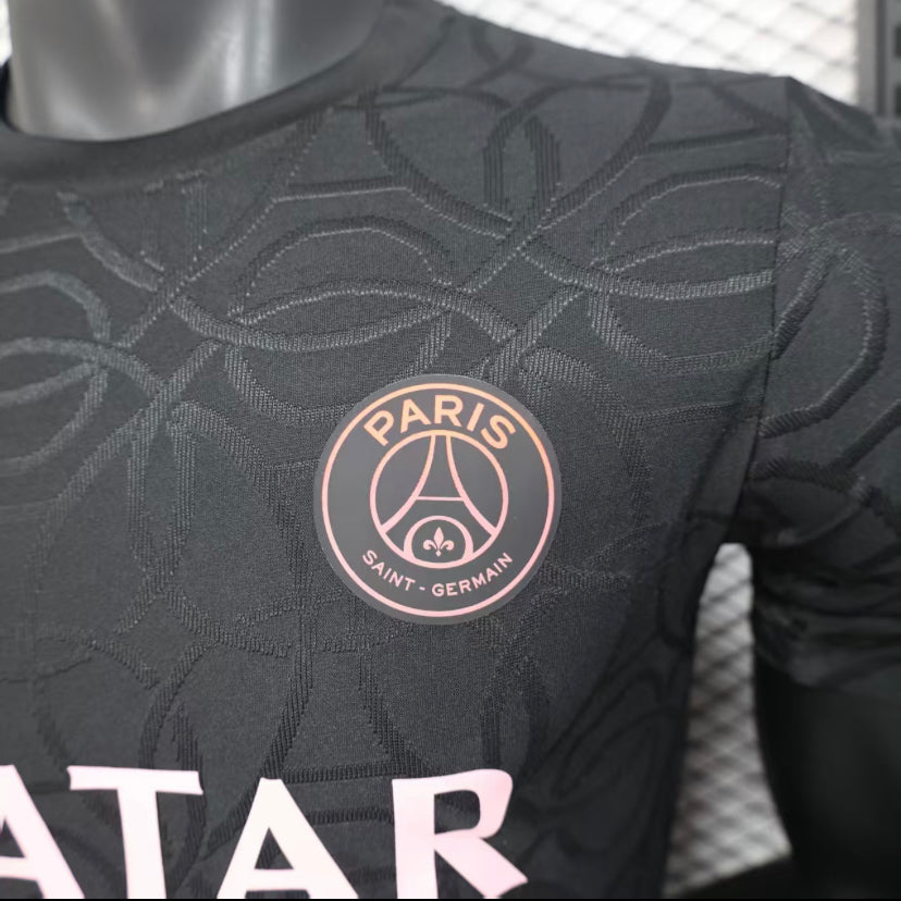 Maillot PSG Third 2023/2024 – Jordan x Qatar Airways (Noir & Rose)