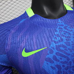 Maillot Brésil Extérieur – Édition Spéciale Patchwork Bleu & Vert Fluo
